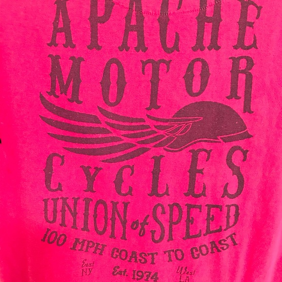 APACHE MOTOR CYCLES Tee Shirt Size Medium AS-IS - Picture 3 of 10